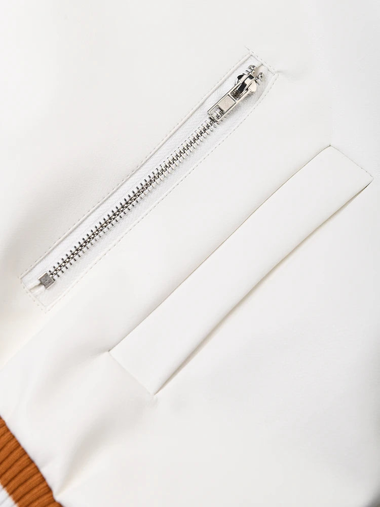 Color-Block PU Leather Jacket, Soho | Women - BYMANYC ® New York