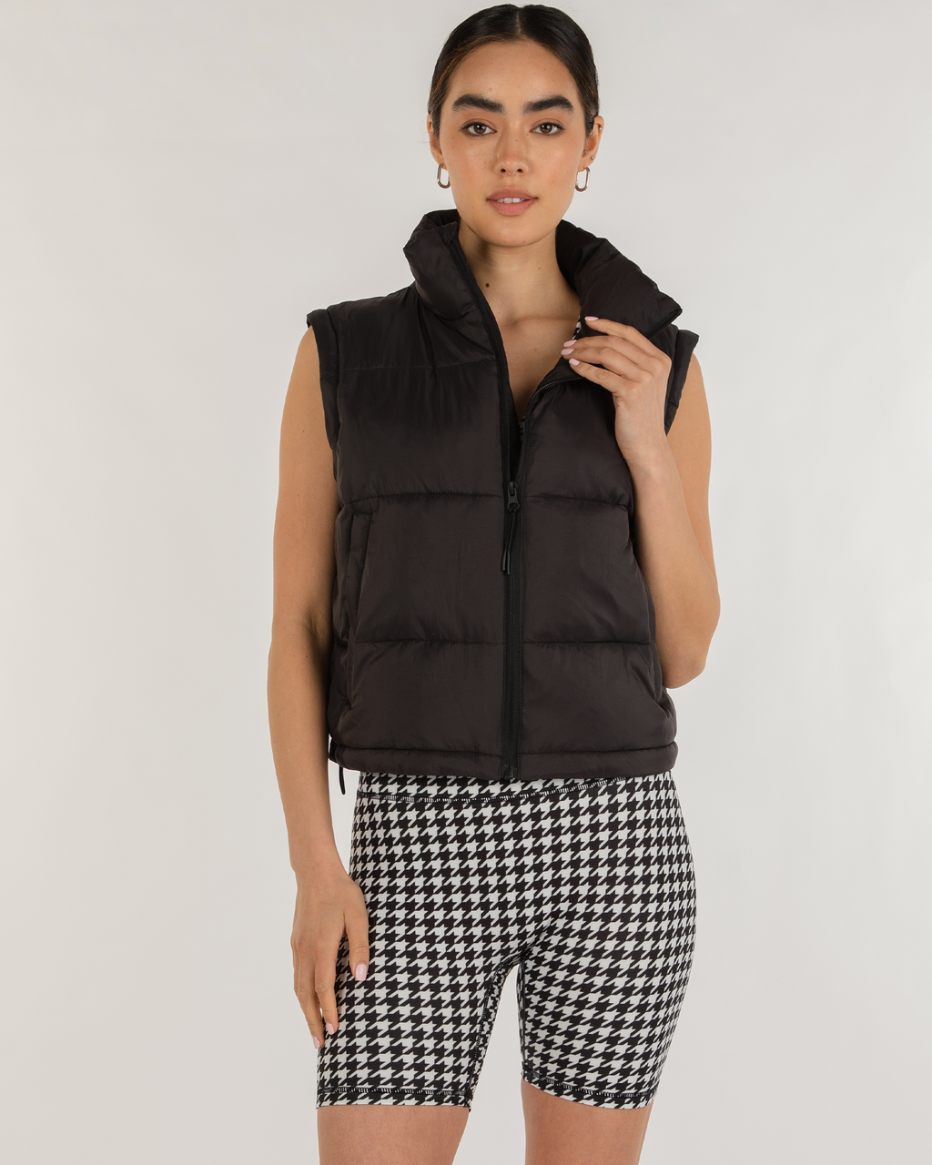On the Go Puffer Convertible Jacket Vest