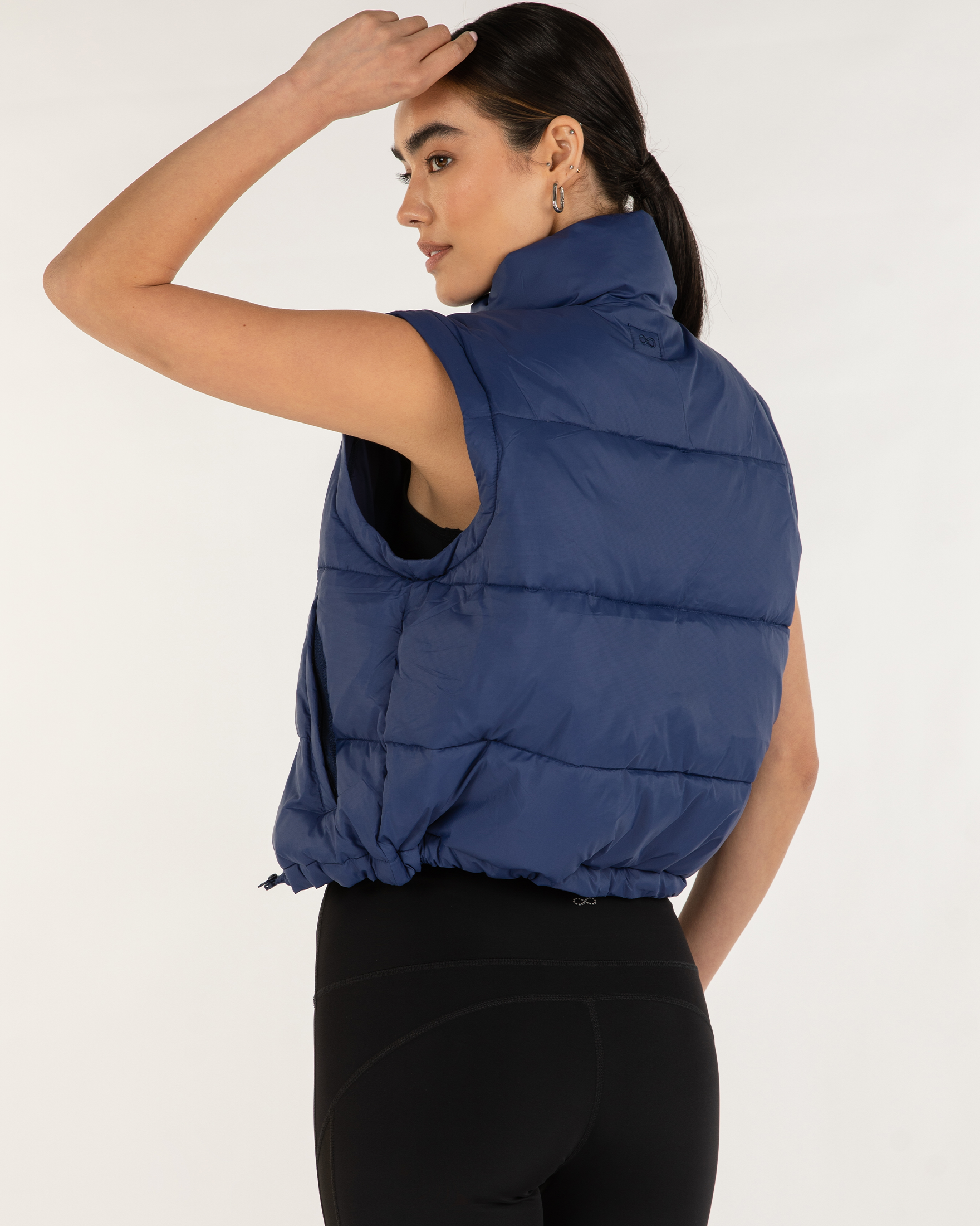 On the Go Puffer Convertible Jacket Vest
